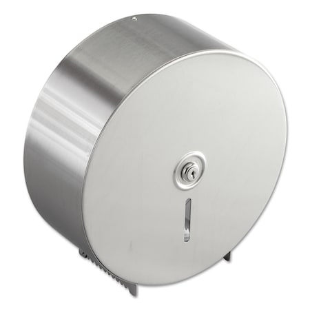 Bobrick Jumbo Toilet Tissue Dispenser, Stainless Steel, 10-21/32x4.5x10-5/8 BOB 2890